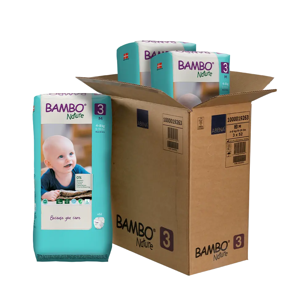 Bambo Nature Luiers Maandbox Maat 3 ( 4-8kg), 156 stuks