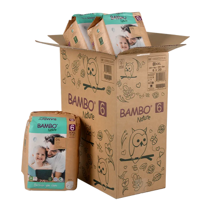 Bambo Nature Luiers Maandbox Maat 6 ( 16+ kg), 120 stuks