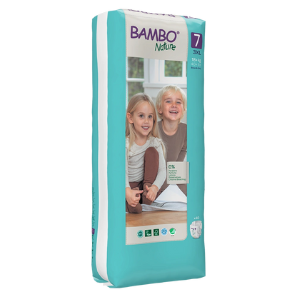 Bambo Nature Babyluiers Maat 7 (18+ kg), 40 stuks